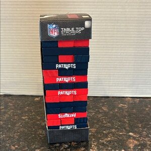 NFL Patriots Stackable Fan Game - Red & Navy